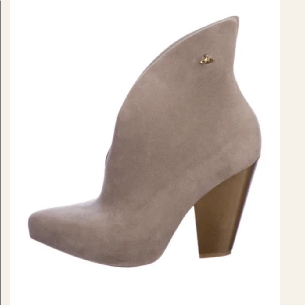 Melissa x Vivienne Westwood Suede Ankle Boots Sz 9